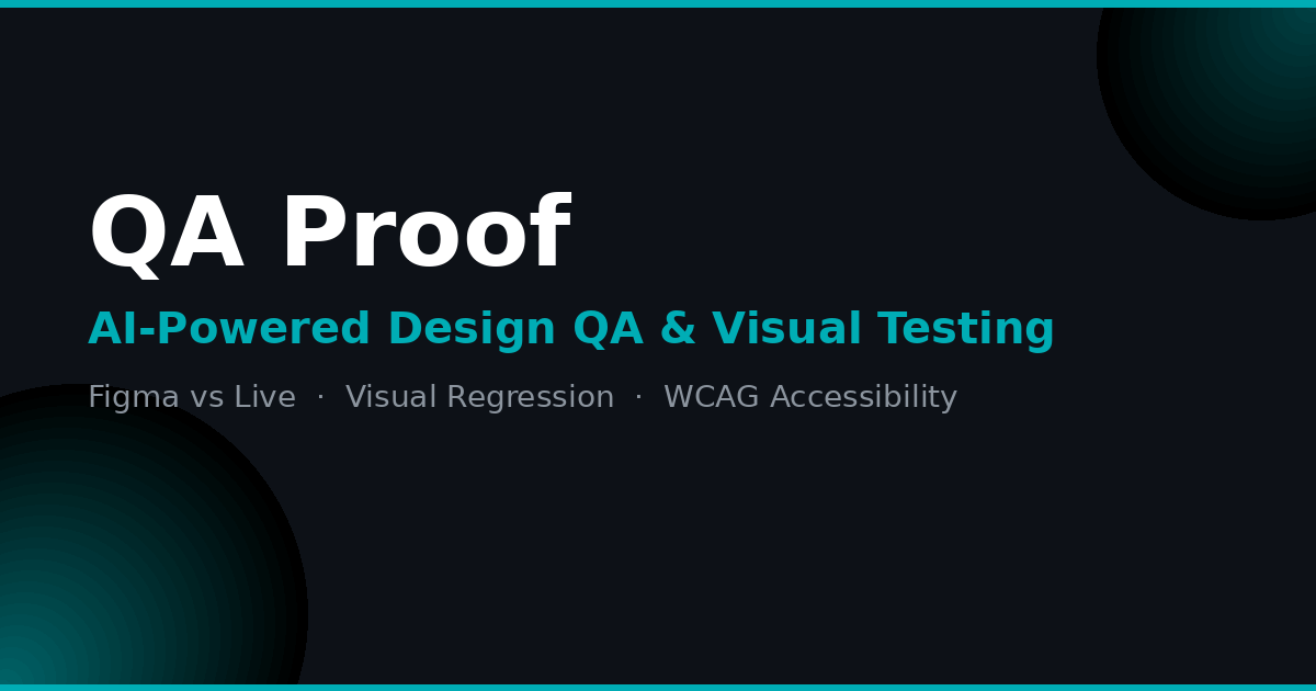 QA Proof – AI-Powered Design QA & Visual Testing Platform